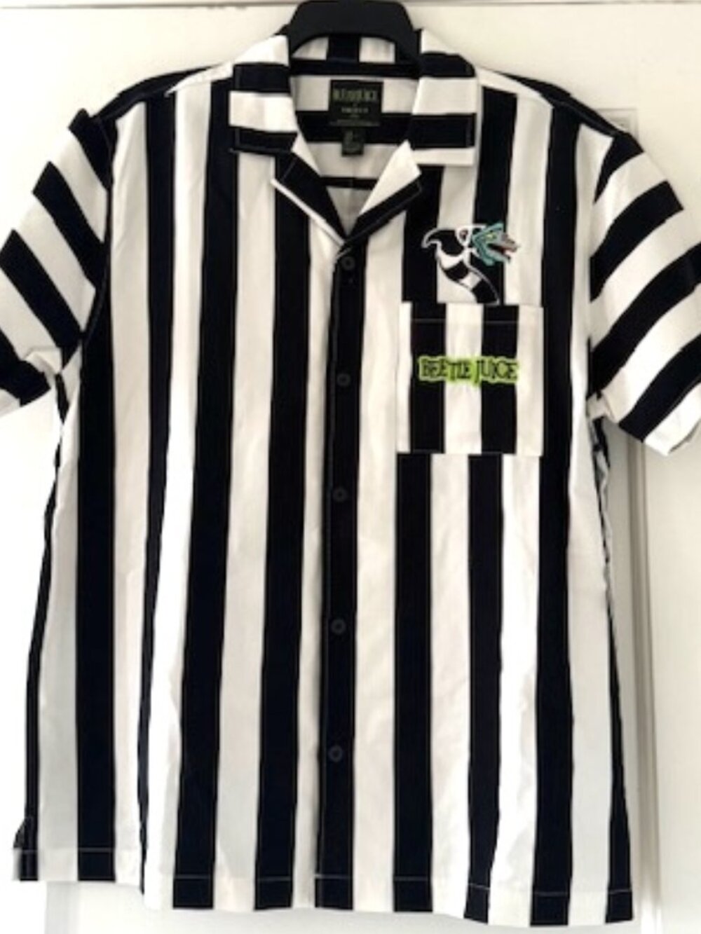 Beetlejuice x Forever21 Men Stripe Shirt - Picture 1 of 12